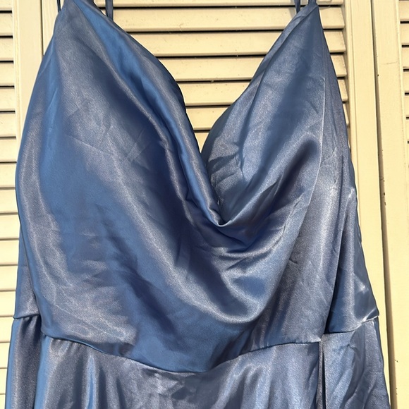 Dusty blue bridesmaid/ prom dress. - Picture 2 of 3